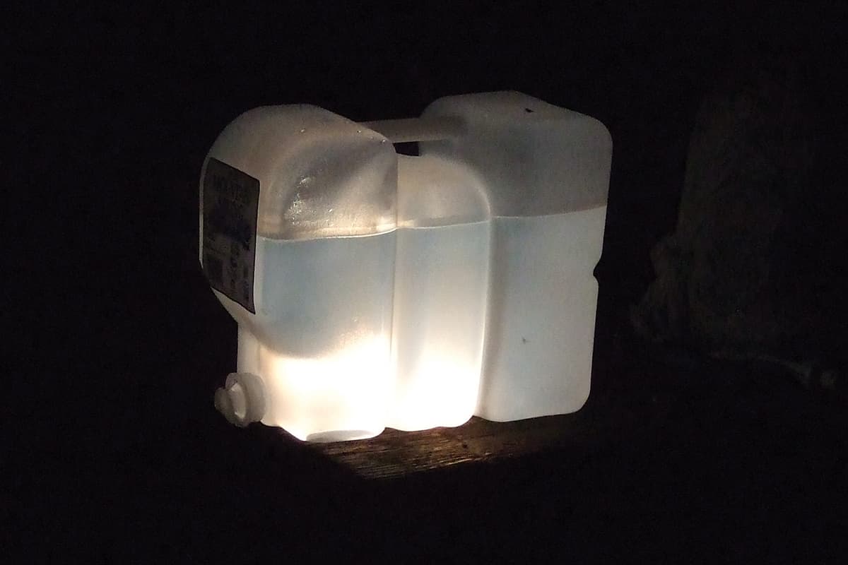 Water jug lantern