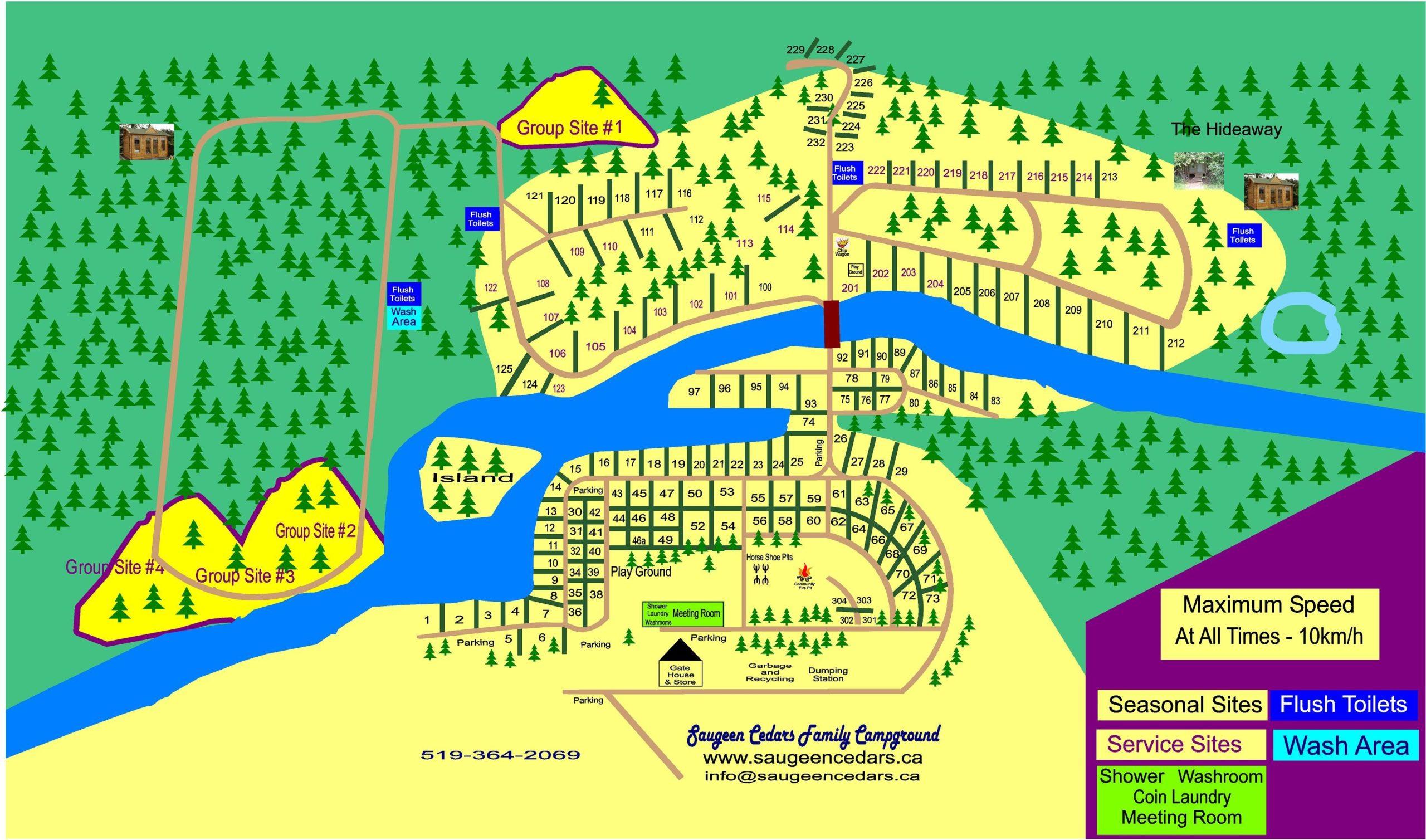 Saugeen Cedars Family Campground Trailer Parks Canada